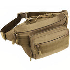 Tactical Khaki Multi-Pocket Waist Bag