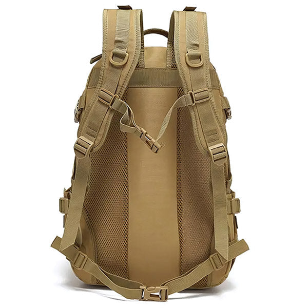 Coyote Brown Tactical MOLLE Backpack for Hiking