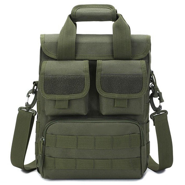 Tactical Olive Green Messenger Bag with MOLLE