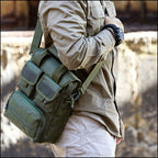 Tactical Olive Green Messenger Bag with MOLLE