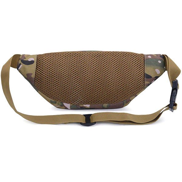 Camouflage Waist Bag with Reflective Strip