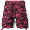 Red Camo Military Shorts