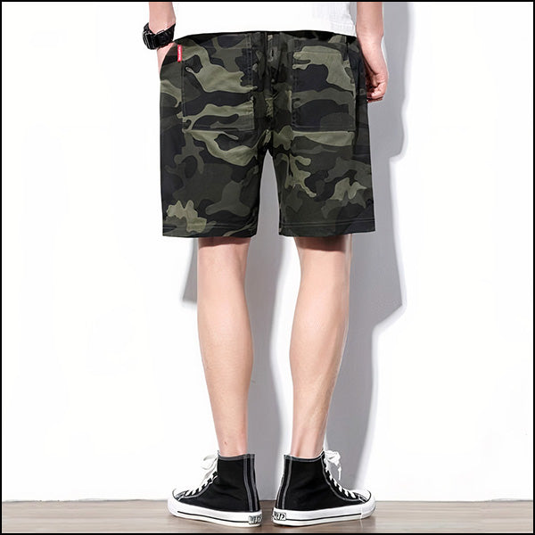 Men's Camouflage Loose Fit Cargo Shorts