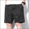 Men's Black Camouflage Shorts