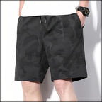 Men's Black Camouflage Shorts