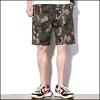Men's Geometric Camo Drawstring Shorts