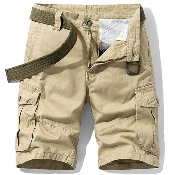 Men's Beige Cargo Shorts