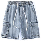 Men's Denim Cargo Shorts