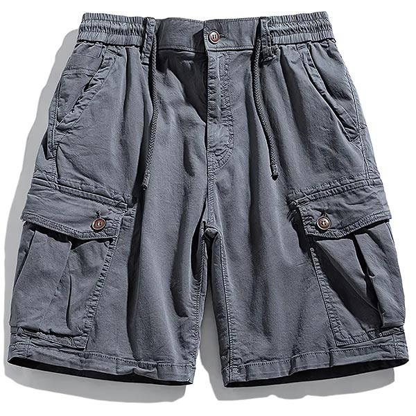 Men's Cargo Shorts with Elastic Waist