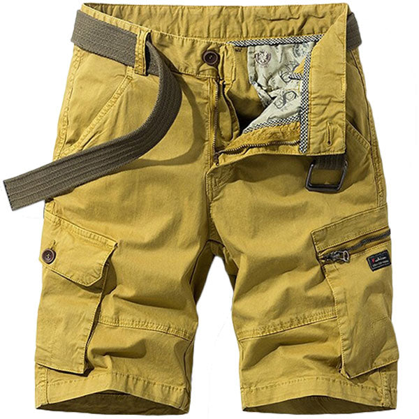 Men's Yellow Cargo Shorts