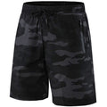 Men's Camouflage Jogging Shorts Black