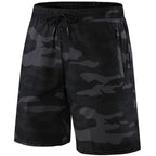 Men's Camouflage Jogging Shorts Black