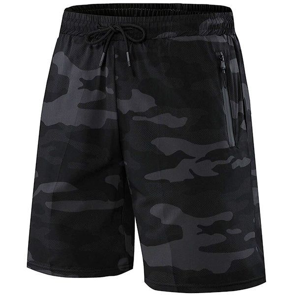 Men's Camouflage Jogging Shorts Black