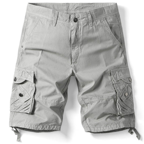 Men's Grey Military Shorts