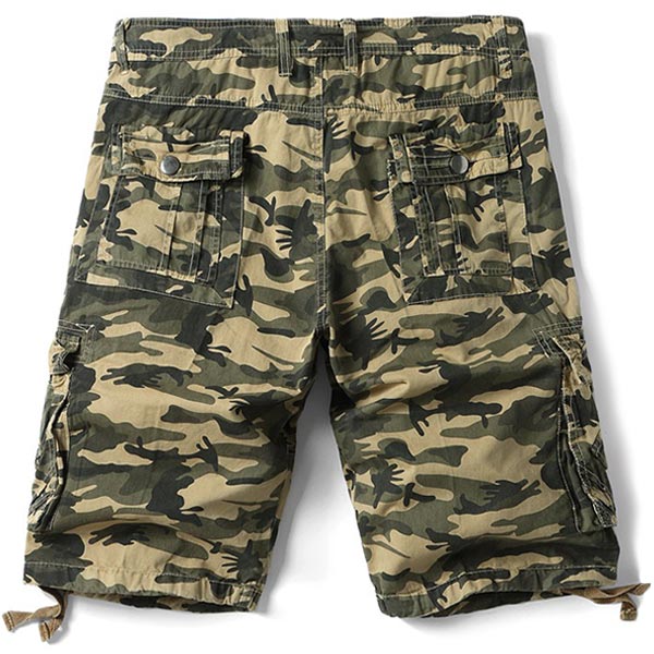 Men's Camouflage Cargo Shorts with Utility Pockets