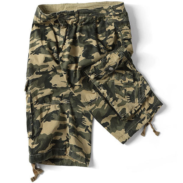 Men's Camouflage Cargo Shorts with Utility Pockets