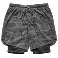 Grey Camo Military Sport Shorts