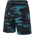 Men's Camouflage Running Shorts Blue