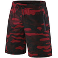 Men's Camouflage Running Shorts Red