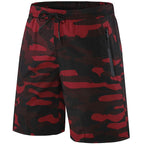 Men's Camouflage Running Shorts Red
