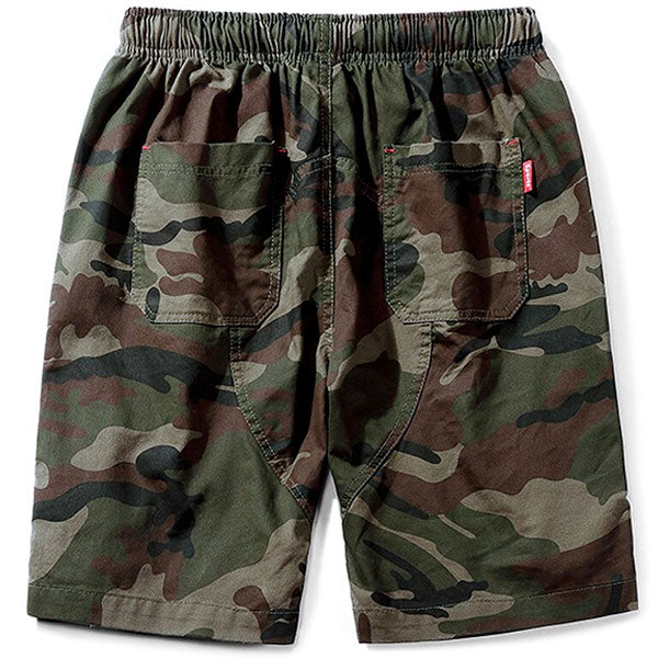 Men's Camo Sports Shorts with Elastic Waist