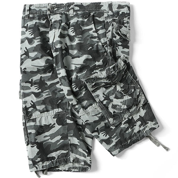 Men's Urban Gray Camo Cargo Shorts
