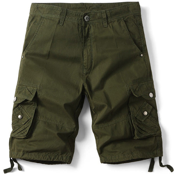 Green Military Shorts