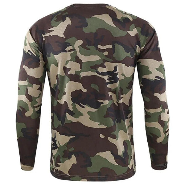 Men's Tactical Camo Long Sleeve Compression Top