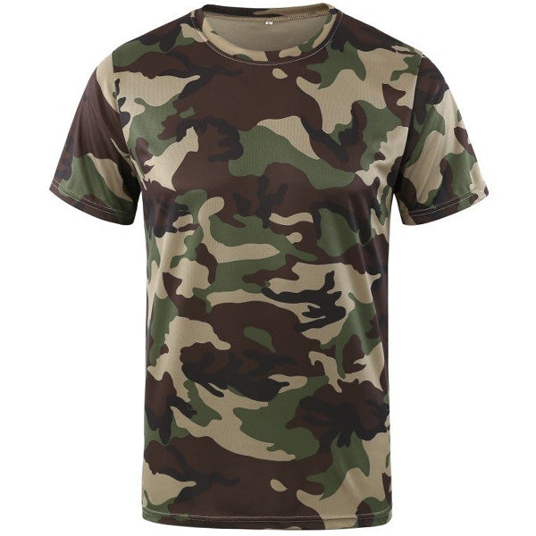 Woodland Camouflage Military T-Shirt