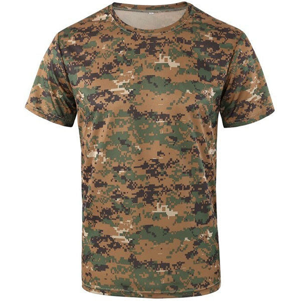 Woodland Digital Camouflage Military T-Shirt