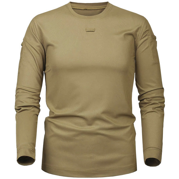 Khaki Military Long Sleeve T-Shirt