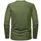 Men's Olive Green Tactical Long Sleeve Shirt