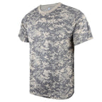 Men's Grey Digital Camouflage Crew Neck T-Shirt