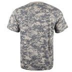 Men's Grey Digital Camouflage Crew Neck T-Shirt