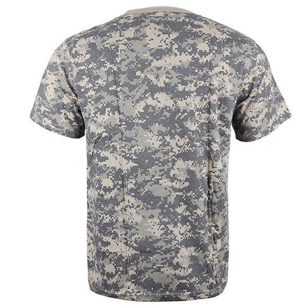 Men's Grey Digital Camouflage Crew Neck T-Shirt