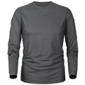 Long-Sleeved Grey Military T-Shirt