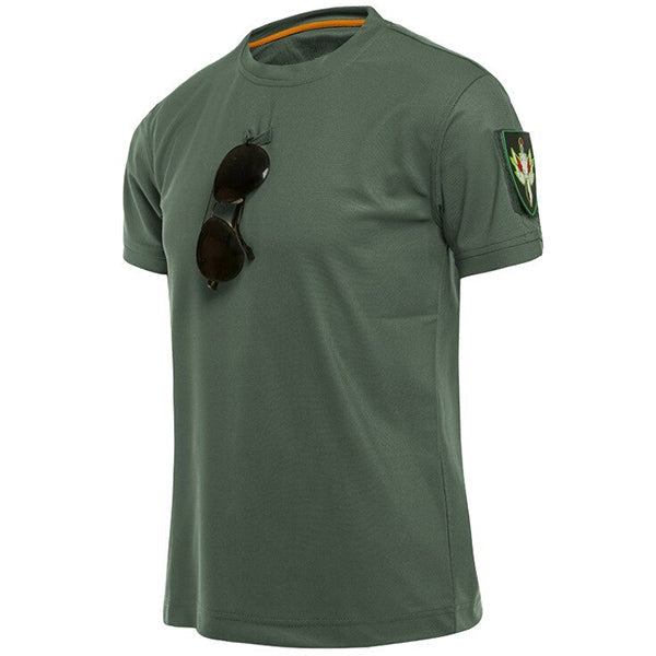 Men's Military T-Shirt with Patch