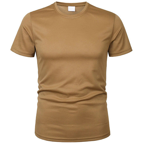 Men's Brown Military T-Shirt