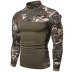 Men's Multicam Camo Quarter-Zip Combat Shirt