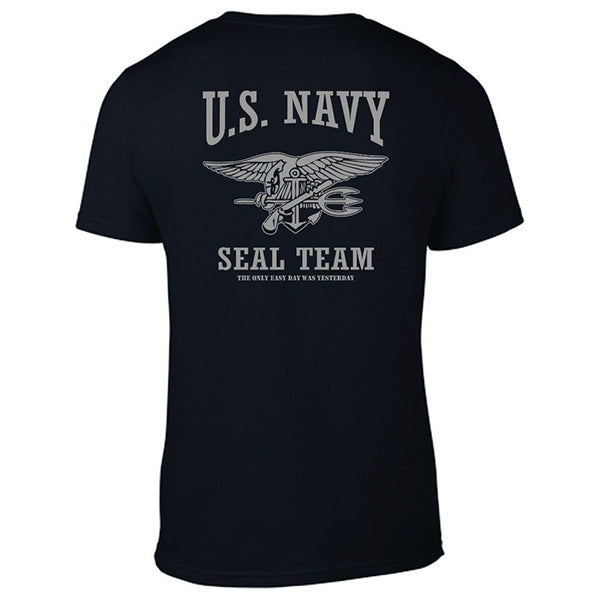 Men's Navy Blue SEAL Team Logo T-Shirt