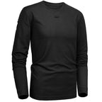 Men's Black Performance Long Sleeve Shirt with Chest Loop