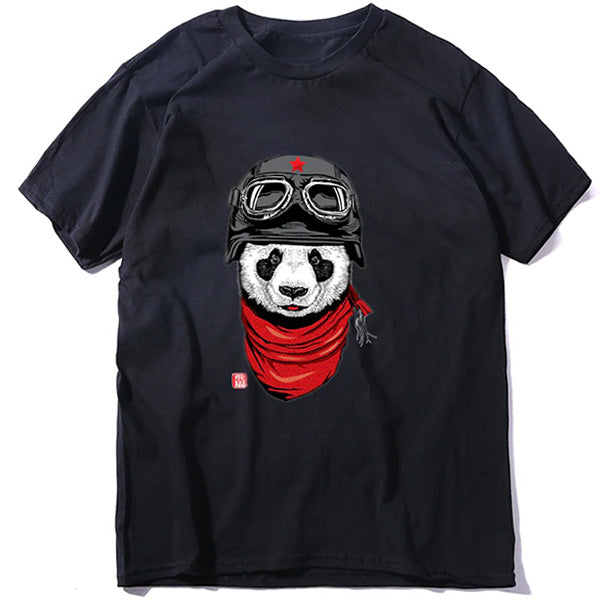 Aviator Panda Military T-Shirt