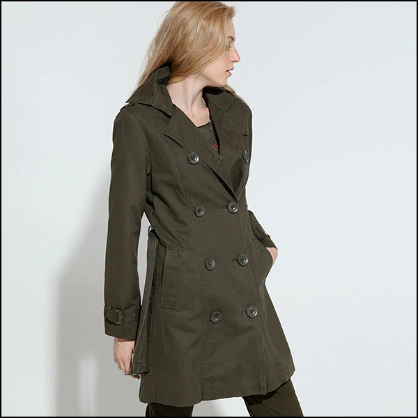 Women's Military Trench Jacket