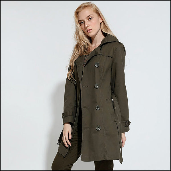 Women's Military Trench Jacket