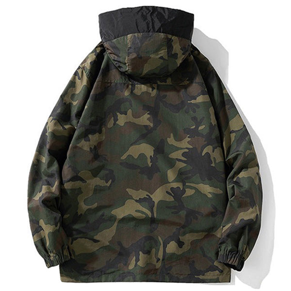 Men's Camouflage Pullover Half-Zip Anorak