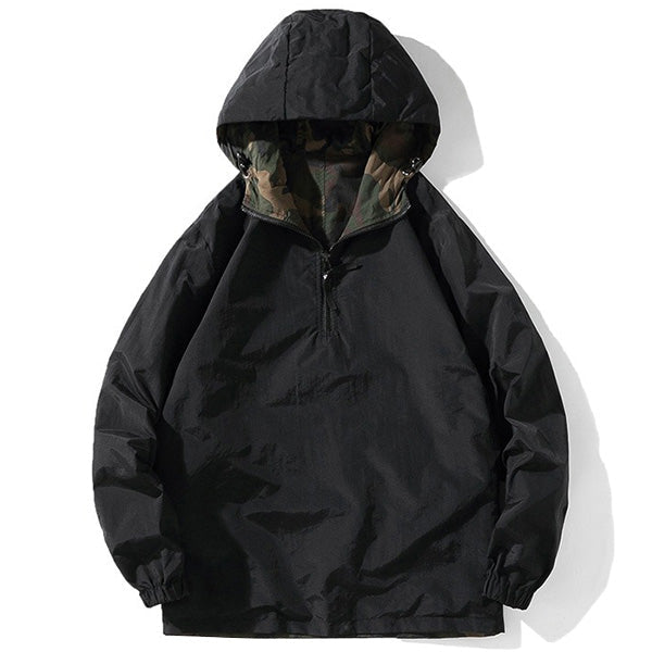 Men's Camouflage Pullover Half-Zip Anorak