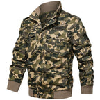 Men's Cargo Camo Military Bomber Jacket