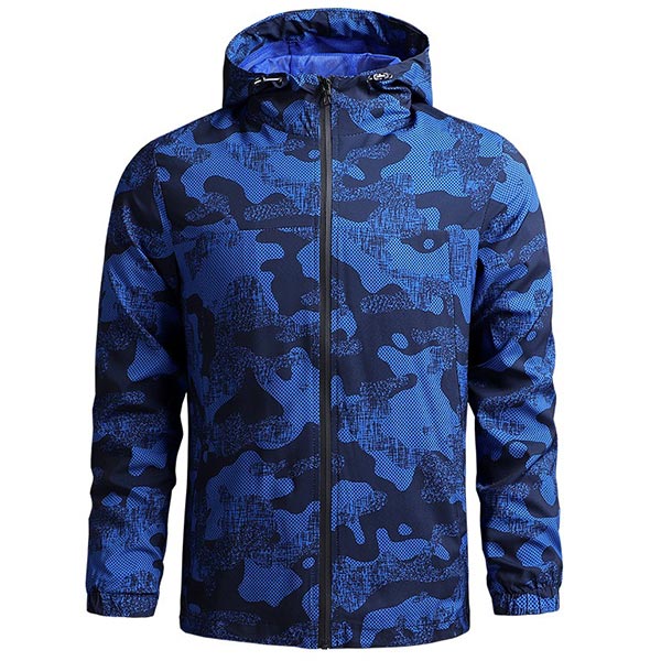 Men's Blue Camouflage Jacket