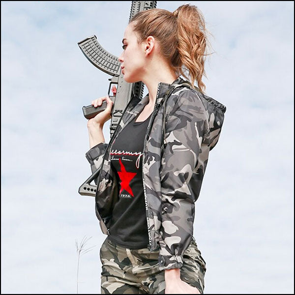 Women's Short Camouflage Jacket