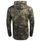 Lightweight Camouflage Hooded Windbreaker